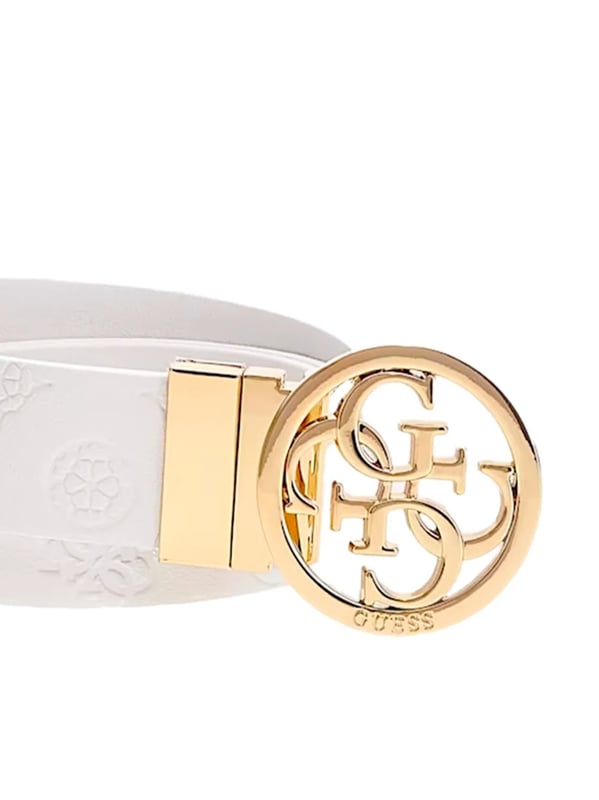 Ceinture Femme GUESS En Cuir De Vachette - Marron - NEUF Avec étiquettes