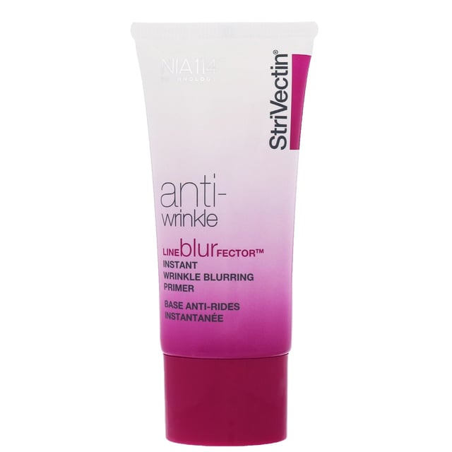 Transform your skincare routine with StriVectin Anti-Wrinkle Line BlurFector Instant Wrinkle Blurring Primer. This innovative primer features Optical Blurring Microspheres that instantly fill and blur the appearance of fine lines and wrinkles, making it the perfect base for flawless makeup application. Its breathable formula enhances the longevity of your cosmetics and prevents settling into creases, ensuring a smooth finish all day. Suitable for vegans, this 30ml primer is a must-have for any woman's beauty arsenal. Apply after skincare, focusing on areas with visible lines.