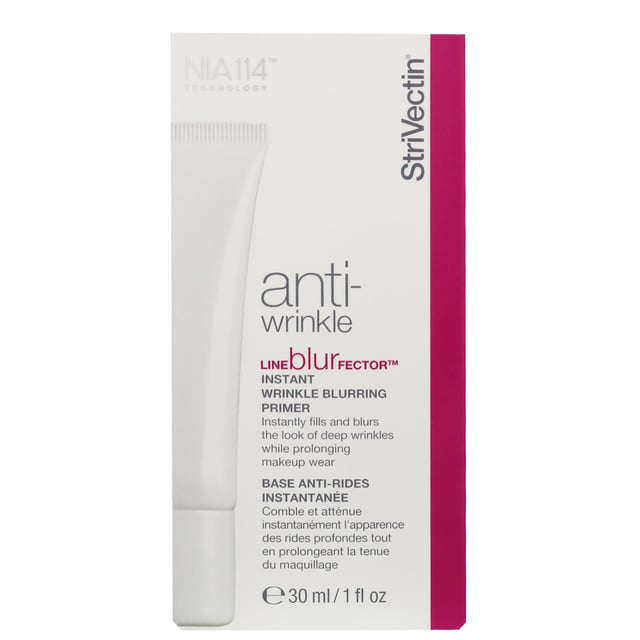 Transform your skincare routine with StriVectin Anti-Wrinkle Line BlurFector Instant Wrinkle Blurring Primer. This innovative primer features Optical Blurring Microspheres that instantly fill and blur the appearance of fine lines and wrinkles, making it the perfect base for flawless makeup application. Its breathable formula enhances the longevity of your cosmetics and prevents settling into creases, ensuring a smooth finish all day. Suitable for vegans, this 30ml primer is a must-have for any woman's beauty arsenal. Apply after skincare, focusing on areas with visible lines.