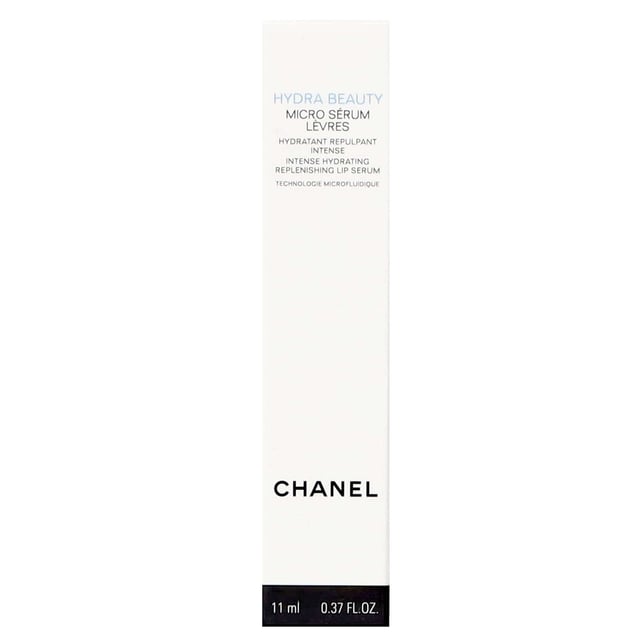 Experience the power of Chanel's Hydra Beauty Micro Sérum Lèvres, a lip serum designed for deep hydration and plumpness. Infused with white camellia and hyaluronic acid, this innovative formula uses microfluidic technology to deliver moisture directly to your lips. The dual-phase blend retains moisture, leaving your lips soft and nourished, perfectly prepped for makeup. With a lightweight texture, this serum absorbs quickly and offers up to 24 hours of hydration. Ideal for travel, it makes achieving beautifully hydrated lips easy.