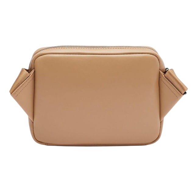 Marke: Lacoste. Länge: 18 cm. Höhe: 13,5 cm. Tiefe: 4 cm. Taschenart: 1 Vordertasche, Reißverschluss. Fächer: 1 Hauptfach, Mit Reißverschluss. Taschenmerkmale: verstellbarer Schulterriemen. Design: Geprägt, Floral, Logo.