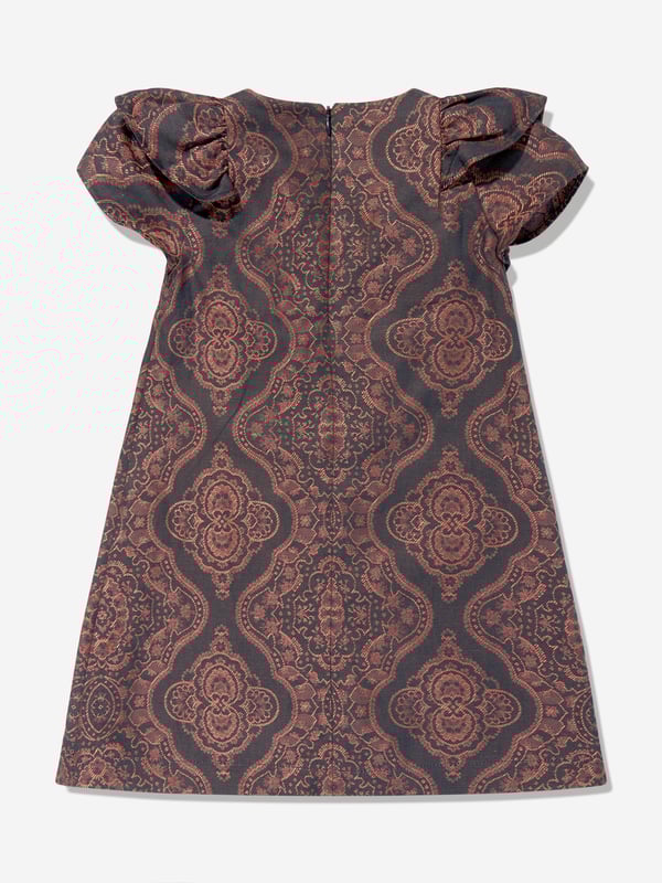 Revamp your little one's look with the Girls Jacquard Dress in Navy by Etro, an elegant staple for SS2025. Heres why its an essential addition to any girl's wardrobe Exquisite Jacquard Fabric Crafted with premium jacquard, assuring a luxurious feel. Timeless Navy Hue Understated and sophisticated, perfect for any occasion. Designer Craftsmanship Etro's impeccable tailoring promises a perfect fit.A chic choice that blends tradition and modernity. Order now for timeless elegance!