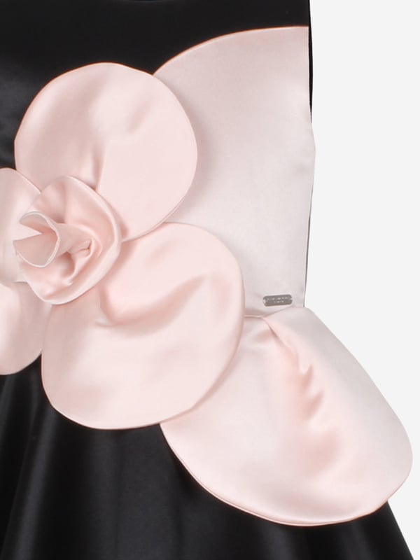 Introducing the exquisite 'Girls From Bud To Bloom Satin Flower Dress in Black' by Jessie and James, the epitome of sophistication for SS2025. Perfect for elevating any young lady's wardrobe, this dress is crafted with meticulous attention to detail and luxurious satin. Key features include Elegant Design Impeccably tailored, encapsulating grace and style. Luxurious Satin Offers a sleek, shimmering finish that catches the light beautifully. Versatile Black Perfect for any occasion, ensuring your girl always looks her best.Refresh her look with this stunning piece. Order now and witness the transformation from bud to bloom.