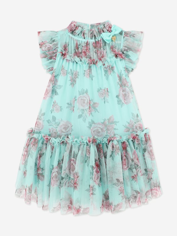 Introducing the exquisite Girls Marigold Roses Dress in Blue by Angels Face, an essential addition to your little girl's SS2025 wardrobe. Luxuriously crafted and wonderfully versatile, this dress promises style and comfort. Key highlights include Elegant Design Featuring a captivating blue tone enriched with marigold rose prints for a chic flourish. Premium Fabric Constructed with fine materials, ensuring both durability and delicacy on your child's skin. Perfect Fit Tailored to combine grace and ease, ensuring your girl moves freely while looking her best.Enhance her collection with this stunning piece from Angels Face. A harmonious blend of fashion and function, destined to be cherished.