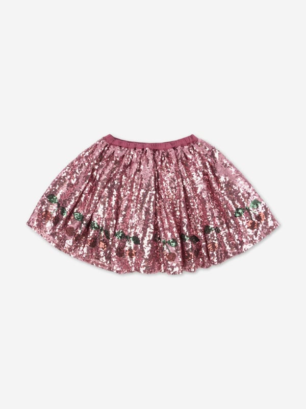 Introducing the exquisite Girls Starla Sequin Skirt in Pink by Konges Slojd for AW2024, an elegant addition to any young fashionistas wardrobe. Discover the charm and sophistication of this designer piece Dazzling Sequins Features hand-sewn pink sequins that shimmer with every twirl, perfect for making any occasion special. Luxury Comfort Crafted from soft, premium fabrics that ensure all-day comfort, marrying opulence with wearability. Versatile Elegance Pairs seamlessly with both casual tees and formal tops, ideal for parties or playful days out.Add the Starla Sequin Skirt to your girl's collection and watch her light up every room she enters. Order now and embrace the luxurious style of Konges Slojd!