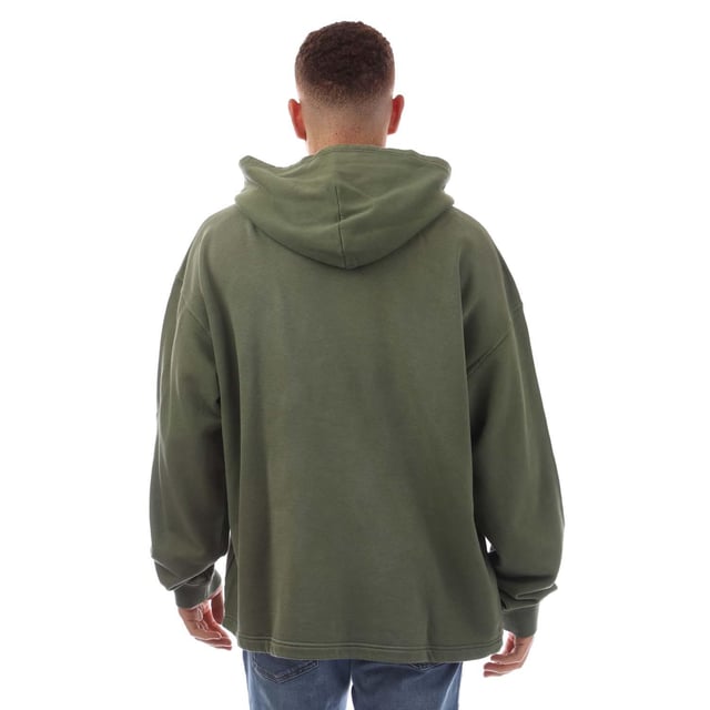 100% Cotton. Design: Logo, Printed, Puffy, Text. Hood Features: Sew-On. Neckline: Hooded. Sleeve-Type: Long-Sleeved. Cuff: Ribbed. Fit: Relaxed Fit. Pockets: 1 Kangaroo Pocket. Fastening: Pull Over. XS: 36 in.