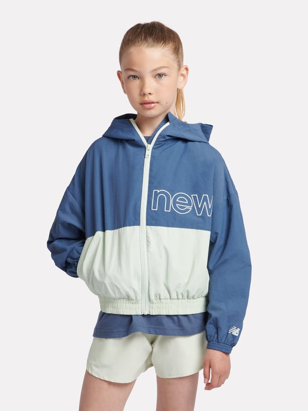 New Balance Girls Athletics Mesh Lined Windbreaker in Blue Introducing the Girls Athletics Mesh Lined Windbreaker in Blue by New Balance an essential style for AW2024! Crafted for comfort and effortless chic, this windbreaker is perfect for any young fashionista. Experience its unique features Dynamic colour A vivid blue hue adds a fresh pop to any outfit. Mesh Lining Ensures breathability, maintaining comfort during any activity. Lightweight Design Ideal for layering without adding bulk. Durable Material Stands up to the elements, making it a lasting choice.Elevate her wardrobe with this stylish and functional piece. Shop now!