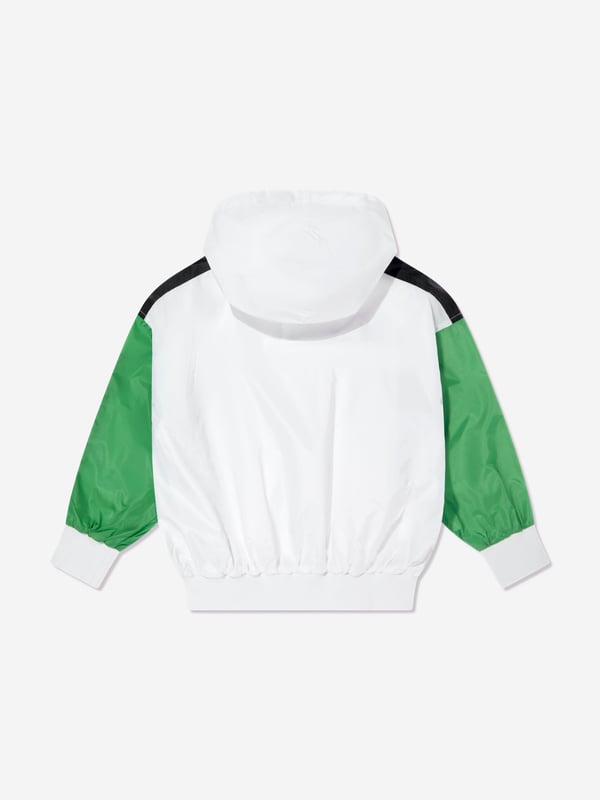 Introducing the Marni Kids Logo Zip Up Jacket in White, an impeccable addition to any young trendsetter's SS2025 wardrobe. Crafted with precision, this jacket offers distinctive features to elevate your child's style and comfort Iconic Marni Logo Prominently displaying the esteemed Marni logo, ensuring your child stands out with an elite fashion statement. Luxurious Comfort Constructed from superior materials, this jacket provides unmatched softness and comfort, ideal for daily wear. Versatile Design Perfect for both boys and girls, its sleek white hue complements any ensemble, making it a versatile staple.Revamp your child's collection with this exquisite piece from Marni. Order now for a touch of luxury and distinctive style!