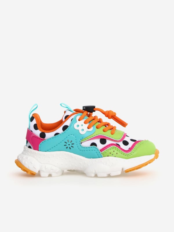 Girls Doi Spotted Trainers in Multicolour Flower Mountain combine vibrant imagery with beautiful, eco-friendly properties. These girls Doi spotted trainers in multicolour are engineered from fabulous high quality, perfect for fashion-conscious youngsters. NOTE Fit is Half a Size Up Refer to EU Size. Leopard Print Faux Fur Uppers in Pink and Turquoise Upper Man-Made Lining Fabric Outsole Rubber