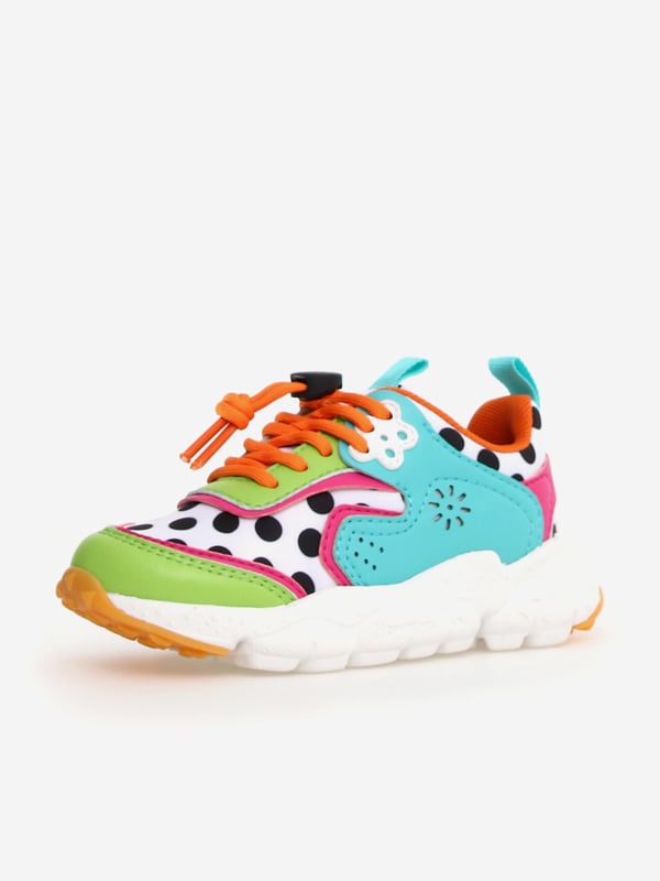 Girls Doi Spotted Trainers in Multicolour Flower Mountain combine vibrant imagery with beautiful, eco-friendly properties. These girls Doi spotted trainers in multicolour are engineered from fabulous high quality, perfect for fashion-conscious youngsters. NOTE Fit is Half a Size Up Refer to EU Size. Leopard Print Faux Fur Uppers in Pink and Turquoise Upper Man-Made Lining Fabric Outsole Rubber