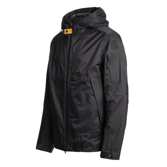 The Parajumpers Also Black Hooded Jacket combines sleek design with durable performance, crafted from 100% polyamide for reliable weather resistance. Its hood offers added protection against the elements, making it an ideal choice for unpredictable conditions. Designed for comfort and style, this jacket ensures you stay warm and dry without compromising on a modern, urban look. Perfect for everyday wear or outdoor adventures, it delivers both functionality and a bold statement in black. Elevate your outerwear collection with this versatile and dependable jacket