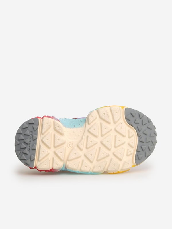 Flower Mountain Kids Saburo Trainers in Multicolour Introducing the exquisite Kids Saburo Trainers by Flower Mountain, a dazzling addition to any young wardrobe for AW2024. Crafted with precision, these multicoloured trainers amalgamate luxe and playfulness, perfect for boys and girls alike. Key features include Vibrant Design Radiant hues meet modern style, ensuring your child shines in every step. Supreme Comfort Engineered for little feet, offering support ease during play. Durable Quality Constructed from premium materials to withstand youthful adventures.Elevate their style with Flower Mountain's latest creation!