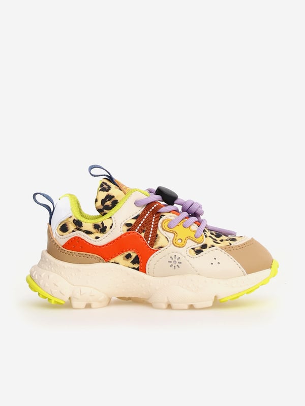 Flower Mountain combine vibrant imagery with beautiful, eco-friendly properties. These Yamano 3 trainers in multicolour are engineered from fabulous high quality. NOTE Fit is Half a Size Up Refer to EU Size. Fabric With Leopard Print Contrasting Eco Leather Inserts Perforations and Shapes Lace-Up Closure Quick Stop Adjuster Contrasting Eyelets On Tongue and Side Reinforcement Rubber Sole With Custom Tread Outsole Rubber Insole Cork Internal Material Textile Exterior Material E-Calf Eco Leather 50 Polyurethane, 50 NylonTextile