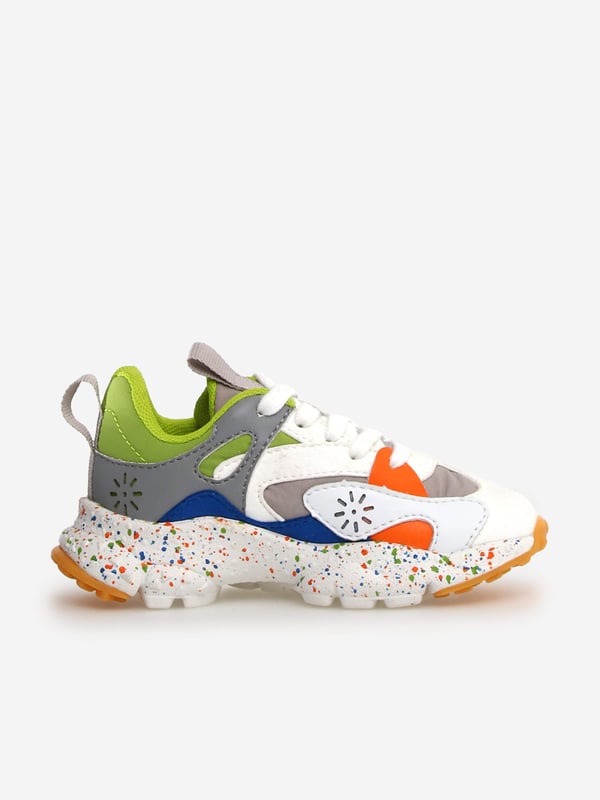 Introducing the exquisitely crafted Kids Saburo Trainers by Flower Mountain for AW2024. Perfect for both boys and girls, these multicoloured sneakers embody both flamboyance and function. Key features include Vibrant Colour Palette Captures the playfulness of childhood in every step. Premium Material Ensures durability and comfort, ideal for growing feet. Versatile Design Effortlessly complements various outfits, making it a wardrobe essential.Elevate your childs ensemble with these enchanting trainers!