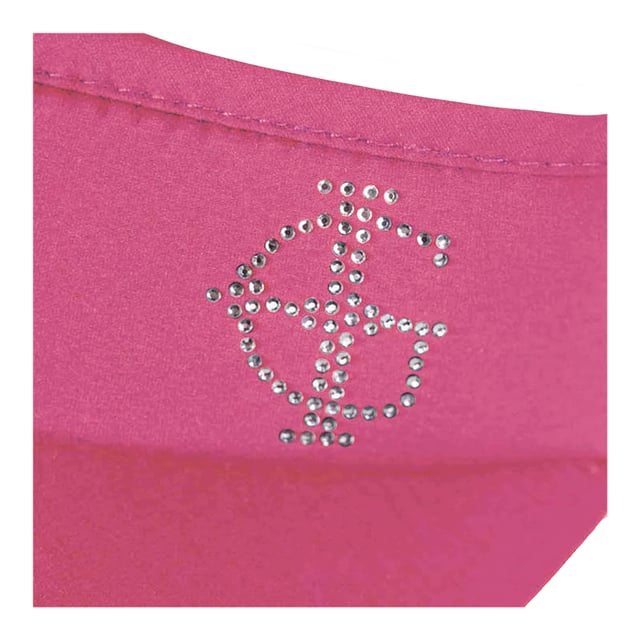 95% Polyester, 5% Elastan. Marke: Island Green. Design: Strassbesatz, Logo. Dehnbares Spiralkabel, Gepolstert, Breiter Rand.