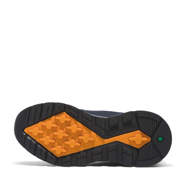 Timberland Kinder/Kinder Killington Leren Mid Cut Trekkingschoenen (Marine) Bovenkant: Leder. Voering: ReBOTL, gerecycled PET plastic. Binnenzool: Ortholite. Tussenzool: voorgevormd EVA. Buitenzool: Rubber. 6 Oogjes. Stof Technologie: ReBOTL. Gewatteerde Kraag, Gewatteerde Tong, Trekkoordje. Vlakke. Snijding: Mid Cut. Ontwerp: Contrasterende details, Logo. Teenstijl: Rond. Bevestiging: Bungee Lacing.