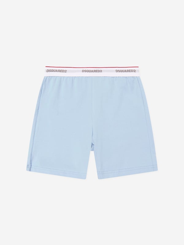 Introducing the exquisite Kids Short Pyjama Set in Blue from dsquared2 kids, an essential addition to your child's SS2025 wardrobe. Crafted with meticulous attention to detail, this set ensures both style and comfort for any young trendsetter. Luxurious Comfort Constructed from premium fabrics that are soft on the skin, ensuring a restful sleep. Charming Design Features a chic, contemporary print, perfect for both boys and girls. Superior Craftsmanship Embodying dsquared2's commitment to quality, these pyjamas offer durability and refined style.Elevate your child's nightwear with this stylish and cosy set. Act now to ensure they enjoy comfort in unparalleled style!