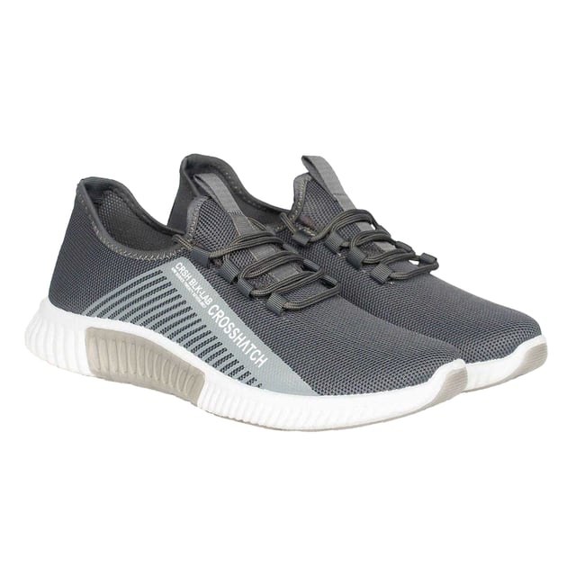 Marke: Crosshatch. Obermaterial: Nylon, Stoff. Futterstoff: Deckbrandsohle. Laufsohle: PVC. Gewebetechnik: langlebig. Atmungsaktiv, Gummi-Details. Absatz: Flach. niedrig geschnitten. Design: Kontrast Detail, Logo. Zehenstil: Rund. Zum Schnüren.