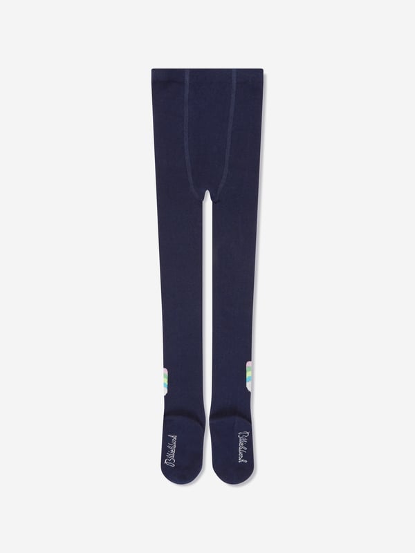 Billieblush encapsulate confident and adventurous designs in their aesthetic portraits. These girls navy tights capture the label's distinctive craftsmanship. They are made with rib metallic threading, a branded jacquard and hearts. Rib Metallic Threading Branded Jacquard and Hearts Cotton Polyamide Metallic Fibers Elastane Billieblush Tights 3-6M 17cm 9-18M 19cm 2-3Y 23cm 4-5Y 27cm 6-8Y 31cm 10-12Y 35cm