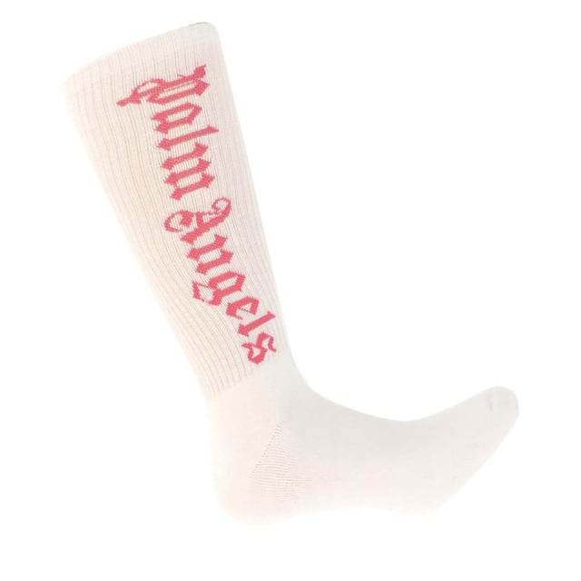 90% Baumwolle, 5% Elastan, 5% Polyamid. Marke: Palm Angels. Design: Logo, gerippt.