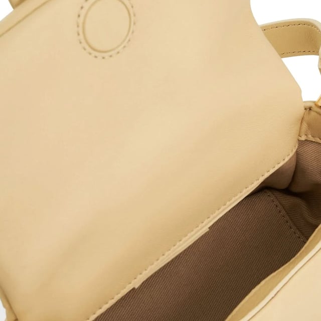 Composition: 100% Lamb Leather  
Lining: Cotton  
Gold-tone hardware
Flap top magnetic closure
Front logo lettering
Padded design
Back patch pocket
Detachable double shoulder straps
Length 20, Height 11, cm Width 8 cm
Single detachable top handle (23 cm) Detachable shoulder strap (50 cm)
Made in  Italy
Gender: WOMEN
Product code: 233BA3353073_120
Barcode: 9990003321805
Code: BAG JQ 2 SD SS25 13754
 Measurments:  width: 80 mm length: 200 mm height: 110 mm strap length: 500 mm handle drop: 230 mm