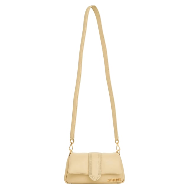 Composition: 100% Lamb Leather  
Lining: Cotton  
Gold-tone hardware
Flap top magnetic closure
Front logo lettering
Padded design
Back patch pocket
Detachable double shoulder straps
Length 20, Height 11, cm Width 8 cm
Single detachable top handle (23 cm) Detachable shoulder strap (50 cm)
Made in  Italy
Gender: WOMEN
Product code: 233BA3353073_120
Barcode: 9990003321805
Code: BAG JQ 2 SD SS25 13754
 Measurments:  width: 80 mm length: 200 mm height: 110 mm strap length: 500 mm handle drop: 230 mm