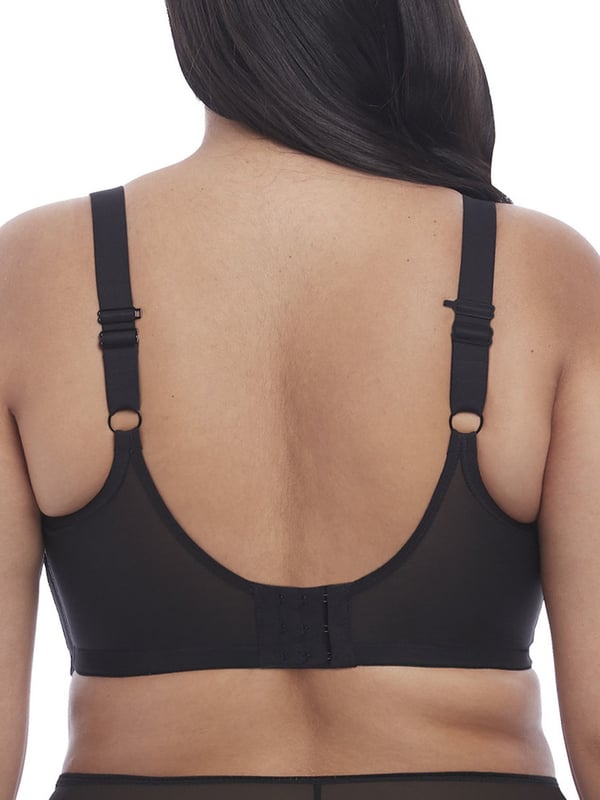 Elomi Matilda Underwired Plunge Bra. Three section cup with side panel and low centre front. With a flexible back sweep and multiway J-hook fastening. The product is recommended as hand-wash only.