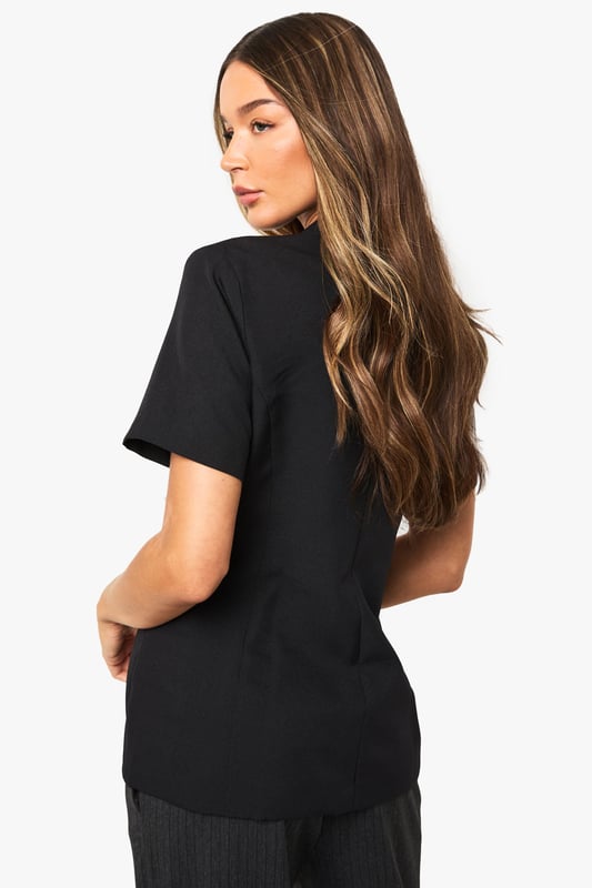 Short Sleeve Tailored Top