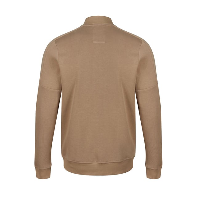 90% katoen, 10% polyester. Stof: Koord, zacht gepigmenteerd. Ontwerp: Logo, eenvoudig. Mouwtype: Met lange mouwen. Manchet: Ribbel. Halslijn: Ribbel, Staande Kraag. Bevestiging: Volledige ritssluiting. Hem: Ribben. S: 38 in. M: 40 in. XL: 44 in. XXL: 46 in.
