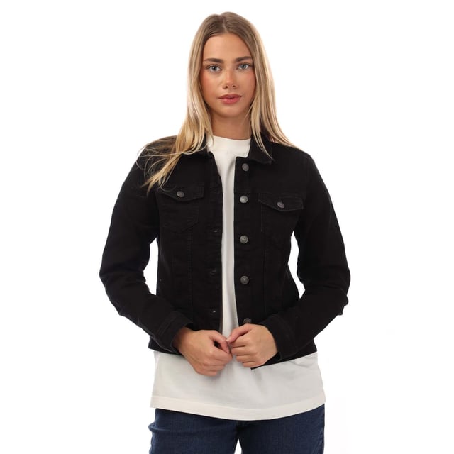 79% Katoen, 20% Polyester, 1% Elastaan. Stof: Denim, Stretch. Ontwerp: Eenvoudig. Merkknopen, schachtknoop over. Manchet: Geknoopt. Mouwtype: Met lange mouwen. Halsuitsnijding: Omgeslagen kraag. Geschikt: Regelmatig. Zakken: 2 borstzakken, klepsluiting, met knopen. Bevestiging: Knop. 6 VK: 30 in. 8 UK: 32 in. 10 VK: 33 in. 12-14 VK: 37 in.