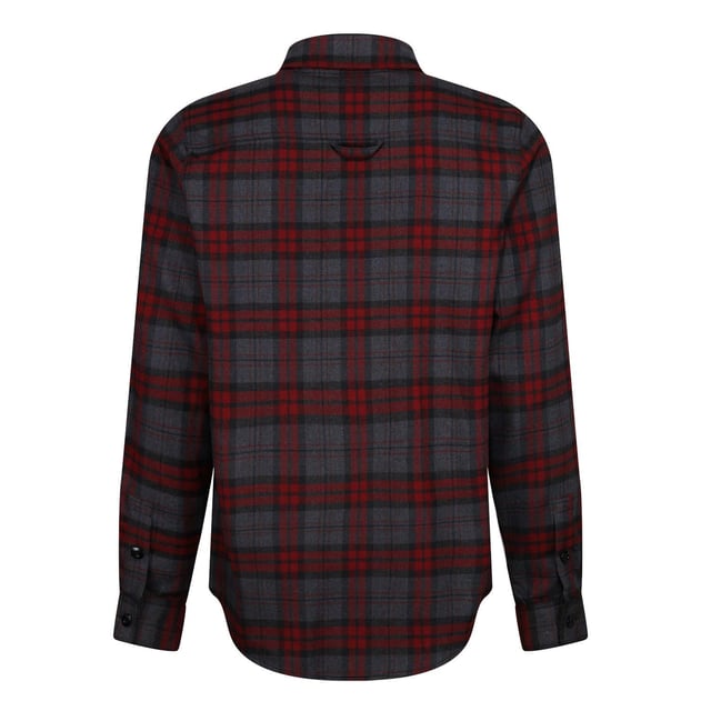 65% Polyester, 35% Katoen. Stof: Zachte aanraking. Ontwerp: Geruit. Zakken: 1 borstzak. Sluiting: Knoopsluiting. Mouwtype: Met lange mouwen. Halsuitsnijding: Omgeslagen kraag. Geschikt: Regelmatig. S: 38 in. L: 42 in.