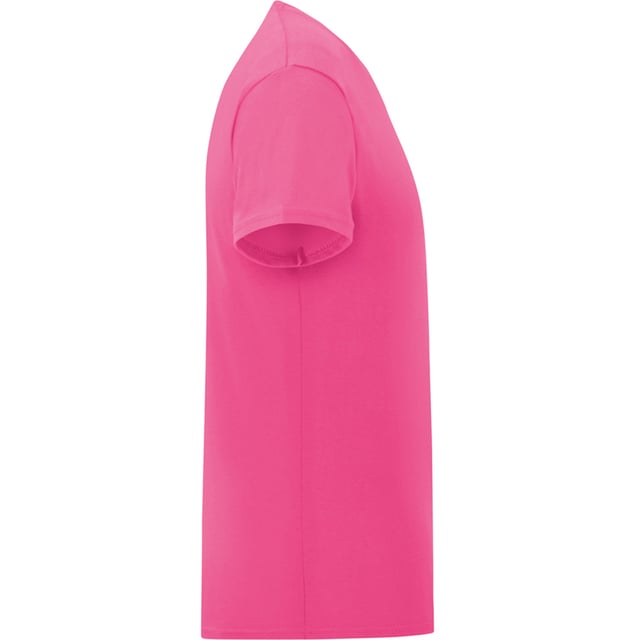 Fruit Of The Loom Girls Iconic T-Shirt (Fuchsia Pink) With a soft touch, fashion fit and 1x1 ribbed collar. Also includes a taped neck with a tear out label, tubular body and twin needle sleeves and hem. Sizes (age, height, chest to fit): 3-4 Years - 104cm (22/24), 5-6 Years - 116cm (26/28), 7-8 Years - 128cm (30), 9-11 Years - 140cm (32), 12-13 Years - 152cm (34), 14-15 Years - 164cm (36). Material: 100% ringspun combed cotton.