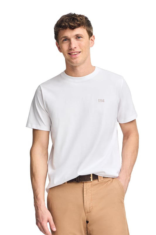 Mehr als ein einfaches Basic, wurde dieses charakteristische Modell entworfen, um Langlebigkeit und Komfort zu bieten. Aus Baumwolle mit einer höheren Grammatur gefertigt, machen seine feste Struktur und sein gerippter Kragen es widerstandsfähig gegen den täglichen Gebrauch. Das Nahtband mit Logo und die Ton-in-Ton gehaltene Polo Club-Stickerei heben den Stil, ohne dabei die Vielseitigkeit eines echten Basics zu verlieren.
