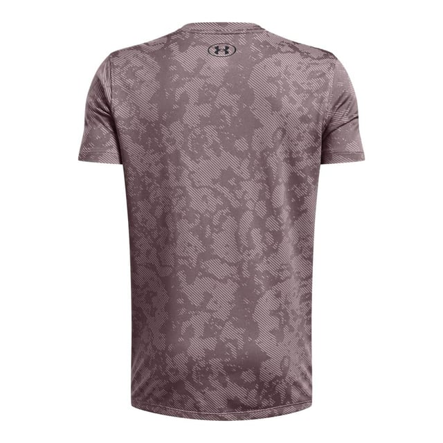 Under Armour - "Tech" Ventil T-Shirt für Kinder (Grau) 100% Polyester. Gewebetechnik: Atmungsaktiv, Leicht, Feuchtigkeitsabweisend, Geruchskontrolle, Verhindert Reibung, Schnell trocknend. Gewebe: Trikot, Jerseyware. Design: Geode, Logo, bedruckt. Unterarmzwickel, Ventiliert. Passform: Lose. Rundhalsausschnitt. Kurzärmlig. 116: 62,23 cm. 128: 68,58 cm. 140: 73,66 cm. 158-164: 78,74 cm. 146-152: 76,2 cm.
