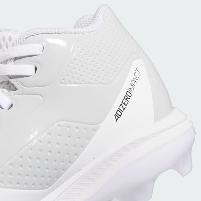 Give them the confidence they need in the batter's box or out in the field in these kids' adidas baseball cleats. Built with a mesh upper for elevated airflow, these cleats pair a Lightstrike midsole with a Geofit padded collar for ultralight comfort and outstanding support. The TPU cleats on the synthetic outsole keep them firmly rooted to the ground when they're swinging away or swiping second base.  - Regular fit - Lace closure - Mesh upper - Textile lining - Geofit padded collar - Lightstrike cushioning - Synthetic outsole with TPU cleats  Shipped by adidas