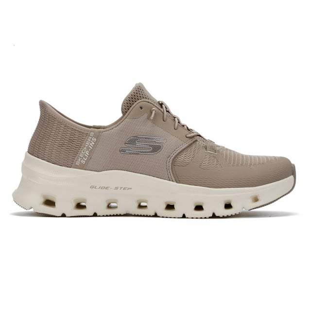 Enjoy comfort and convenience with Skechers Hands Free Slip-ins®. This sporty slip-on sneaker features a breathable mesh upper with durable synthetic hotmelt overlays and stretch laces for a secure, no-hassle fit. Designed with Skechers’ exclusive Heel Pillow™ for added heel support, also includes a Skechers Air-Cooled Memory Foam® insole for all-day cushioning and a Glide-Step® geometric midsole that promotes natural, responsive movement. Perfect for walking, travel, and everyday wear.