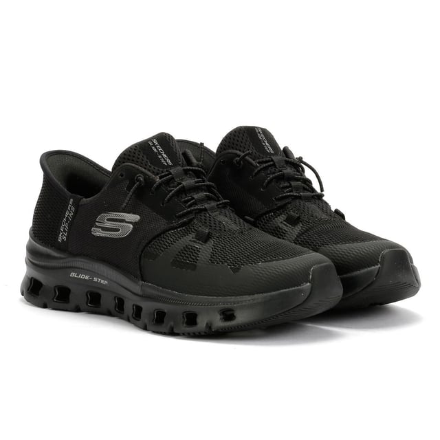 Enjoy comfort and convenience with Skechers Hands Free Slip-ins®. This sporty slip-on sneaker features a breathable mesh upper with durable synthetic hotmelt overlays and stretch laces for a secure, no-hassle fit. Designed with Skechers’ exclusive Heel Pillow™ for added heel support, also includes a Skechers Air-Cooled Memory Foam® insole for all-day cushioning and a Glide-Step® geometric midsole that promotes natural, responsive movement. Perfect for walking, travel, and everyday wear.