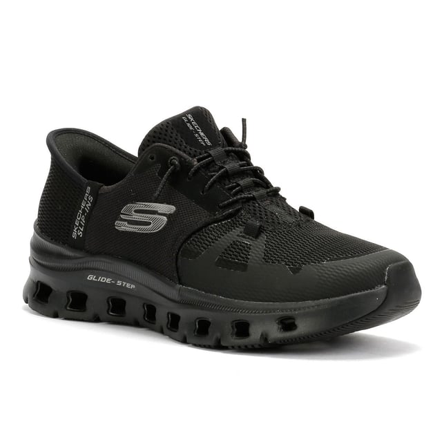 Enjoy comfort and convenience with Skechers Hands Free Slip-ins®. This sporty slip-on sneaker features a breathable mesh upper with durable synthetic hotmelt overlays and stretch laces for a secure, no-hassle fit. Designed with Skechers’ exclusive Heel Pillow™ for added heel support, also includes a Skechers Air-Cooled Memory Foam® insole for all-day cushioning and a Glide-Step® geometric midsole that promotes natural, responsive movement. Perfect for walking, travel, and everyday wear.