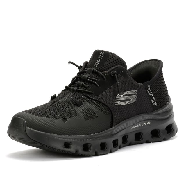 Enjoy comfort and convenience with Skechers Hands Free Slip-ins®. This sporty slip-on sneaker features a breathable mesh upper with durable synthetic hotmelt overlays and stretch laces for a secure, no-hassle fit. Designed with Skechers’ exclusive Heel Pillow™ for added heel support, also includes a Skechers Air-Cooled Memory Foam® insole for all-day cushioning and a Glide-Step® geometric midsole that promotes natural, responsive movement. Perfect for walking, travel, and everyday wear.