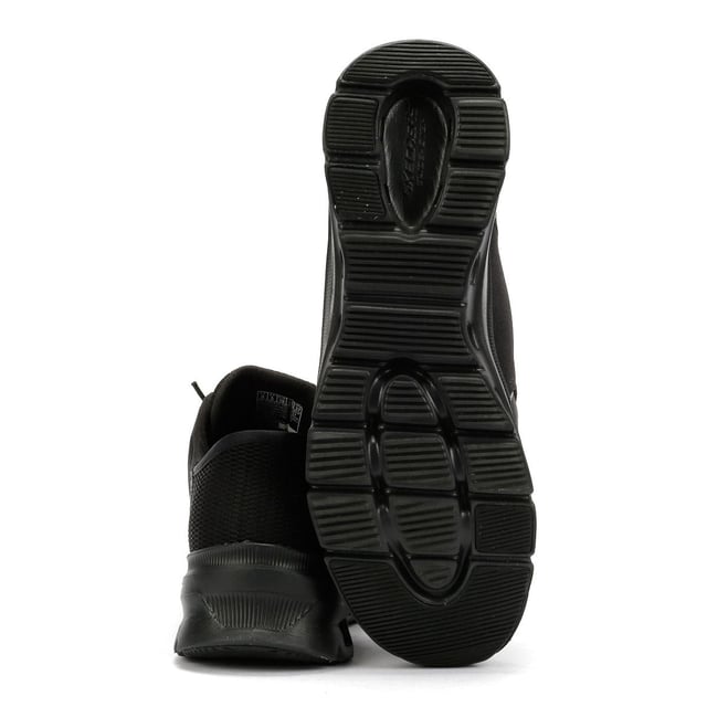 Enjoy comfort and convenience with Skechers Hands Free Slip-ins®. This sporty slip-on sneaker features a breathable mesh upper with durable synthetic hotmelt overlays and stretch laces for a secure, no-hassle fit. Designed with Skechers’ exclusive Heel Pillow™ for added heel support, also includes a Skechers Air-Cooled Memory Foam® insole for all-day cushioning and a Glide-Step® geometric midsole that promotes natural, responsive movement. Perfect for walking, travel, and everyday wear.