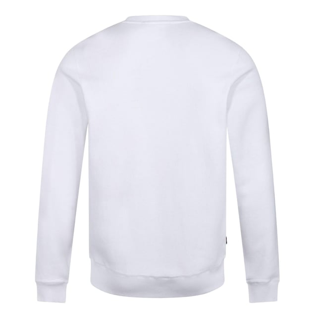 100% Katoen. Stof: Fleece. Ontwerp: Tekst. Hem: Ribben. Halslijn: Crew Neck, Ribbed. Mouwtype: Met lange mouwen. Manchet: Ribbel. Bevestiging: Trek aan de achterkant. S: 38 in. M: 40 in.