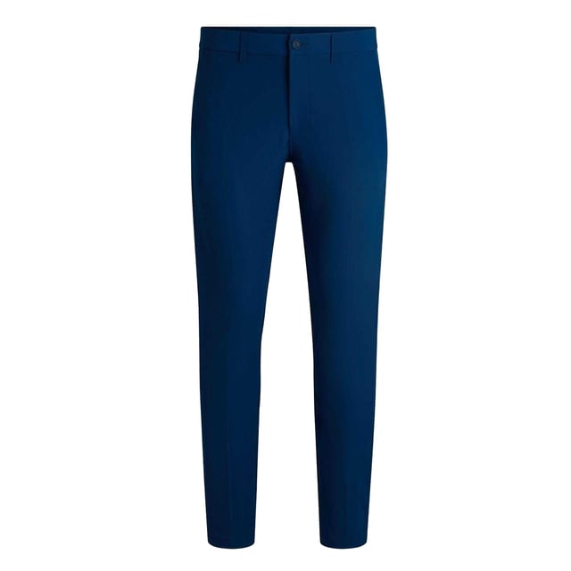 92% Polyester, 8% Elastaan. Stof: 4 Way Stretch. Ontwerp: Eenvoudig. Sluiting: Knoop, Ritsgat. Stoftechnologie: sneldrogend, waterafstotend. Riemlussen, Easy-Iron, Taps toelopende pijp. Zakken: 2 achterzakken, gevoerd, 2 zijzakken, polyester gevoerd, kaartzakje, 1 muntzakje. Geschikt voor: Slank. Stijging: Middenstijging.
