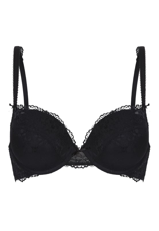 Der Push-up-BH 1400 ist einer Bestseller aus der Basics-Kollektion. Dieser äußerst beliebte BH hat eine gute und bequeme Passform und gibt einen subtilen Push-Up Effekt. In die Cups sind Gelkissen eingearbeitet, was einen natürlichen Push generiert. Darüber hinaus ist dieser BH Mit luxuriöser Spitze an den Cups versehen und hat eine Schleife als besonderes Detail
