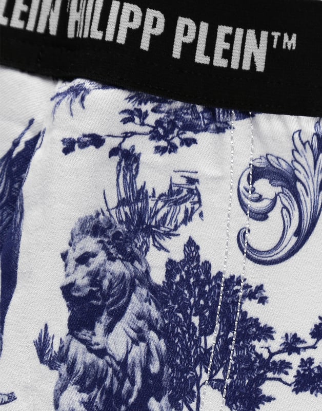 Pantalones leggings de denim superelástico con estampado de En-PLEIN-air. Detalles de punto de canalé. Cintura elástica con logotipo tejido en jacquard.
