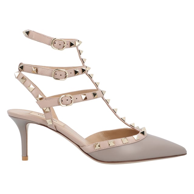 - Adjustable buckle closures
- Platinum finish studs
- Heel: 7.5cm
- 100% Goat Leather, 100% Lamb Leather
- Made in Italy