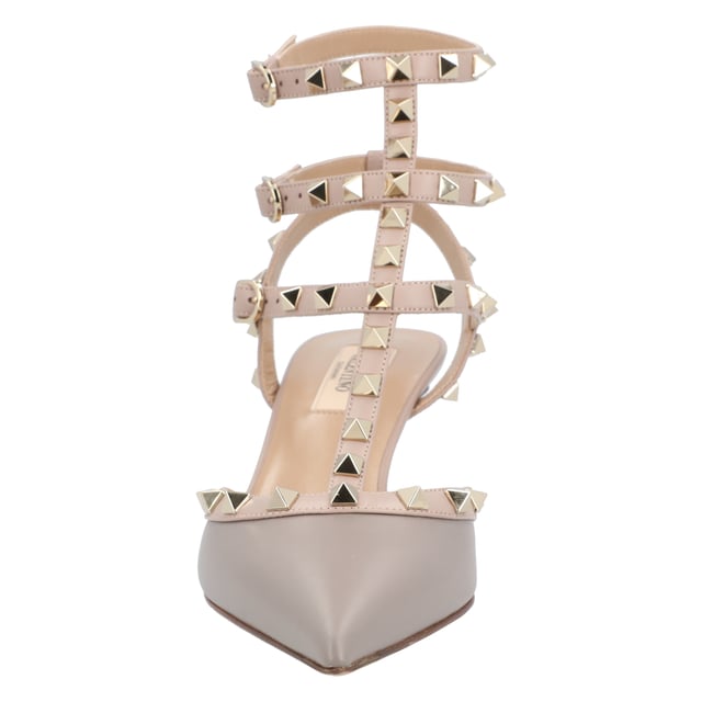 - Adjustable buckle closures
- Platinum finish studs
- Heel: 7.5cm
- 100% Goat Leather, 100% Lamb Leather
- Made in Italy