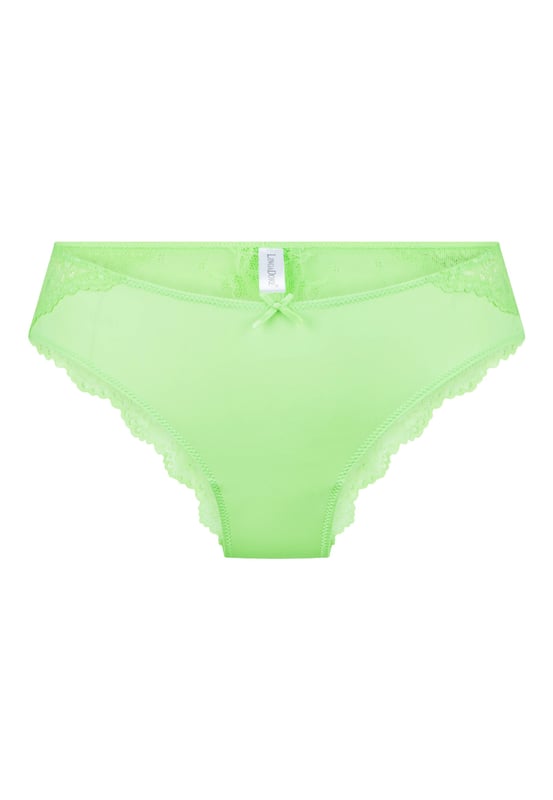 Dieser 1400B-3 Spitzenslip ist ein echter Hingucker aus der LingaDore Daily Kollektion! Der Slip ist aus bequemem Material gefertigt, das für eine schöne und bequeme Passform sorgt. Die Rückseite des Slips ist komplett aus Spitze! Die Vorderseite ist aus Mikrofaserstoff und ist mit einer Schleife verziert.