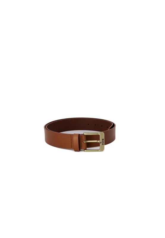 Cinturon con hebilla marron de cuero para hombre de Boss.
  Apto para primavera/verano.
  Cuenta con cierre de hebilla/lazo.
  Medidas 122x5x03 cm.
  Hecho de 100% cuero.