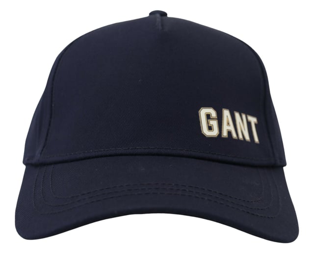 Marca: GANT.
  Modelo: Gorra de beisbol.
  Color: Azul.
  Material: 100% algodon.
  Detalles del logotipo.
  Hecho en Italia.