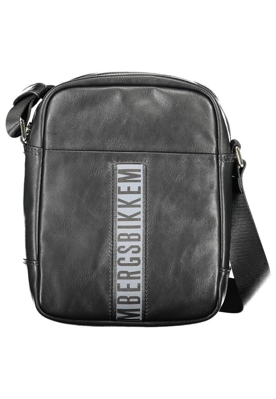 Black polyethylene shoulder bag
  Adjustable shoulder strap
  2 inside pockets
  Contrasting details
  Zip closure
  Logo
  Designed for men
Material: Polyethylene